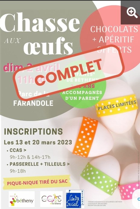COMPLET : Chasse aux oeufs