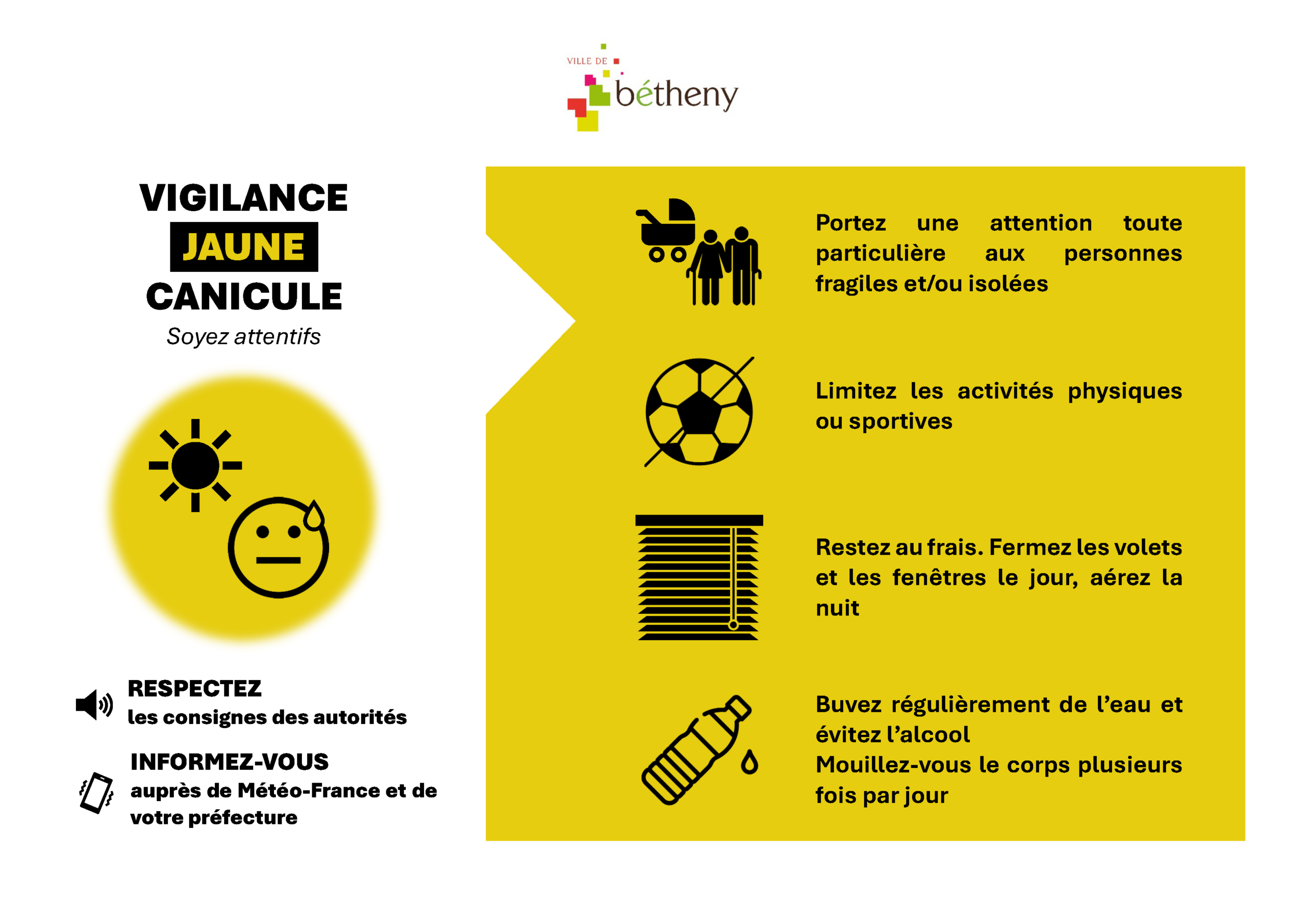 Vigilance jaune canicule et orages